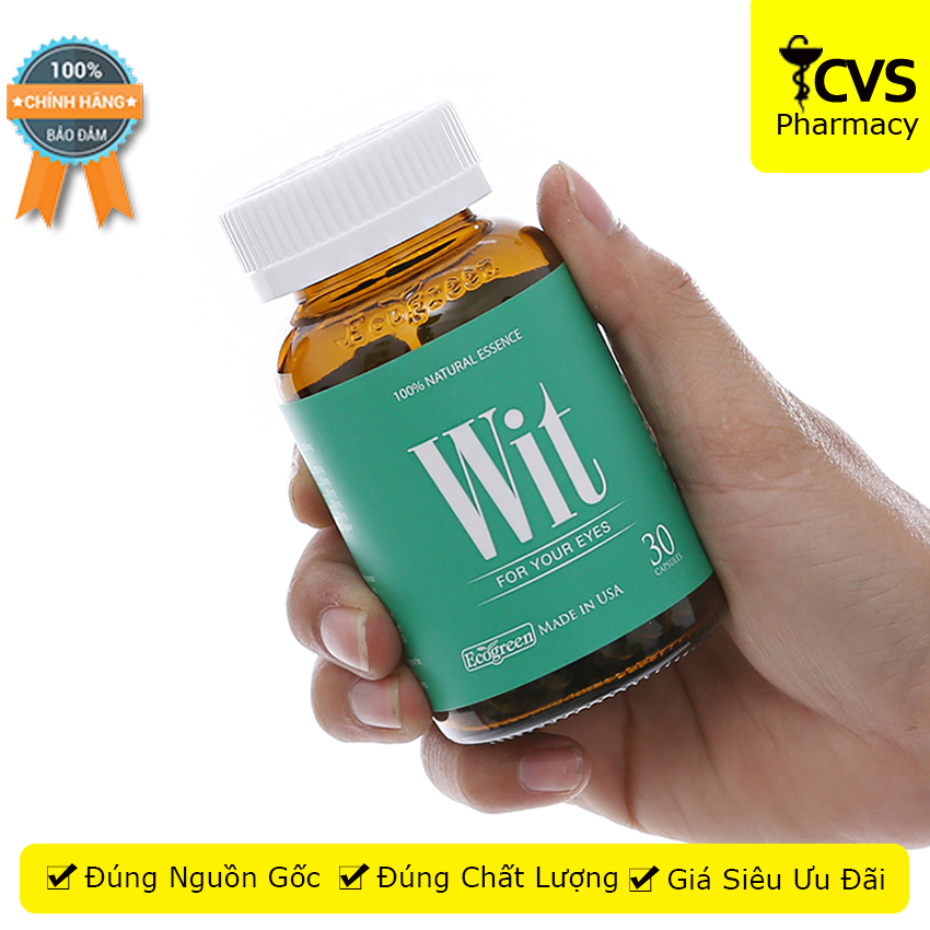 Wit - viên uống bổ mắt tăng cường thi lực - cvspharmacy