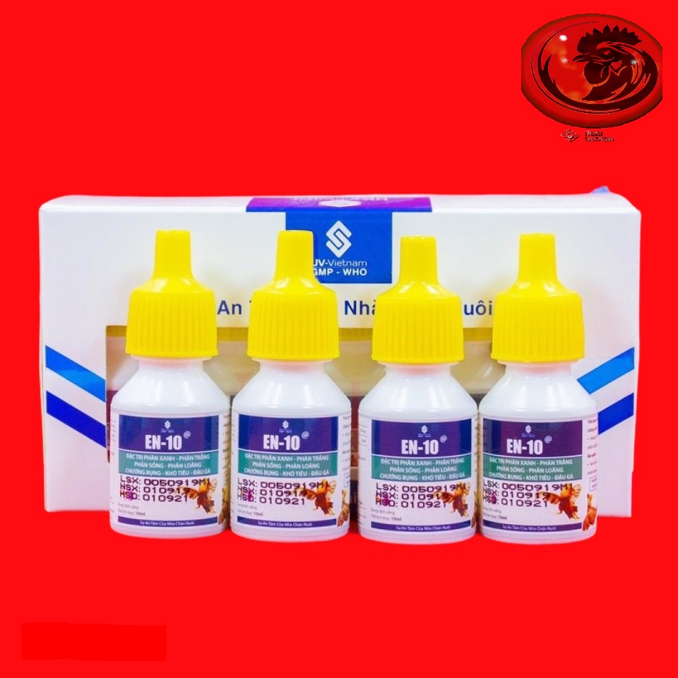 COMBO 4 LỌ EN - 10 đặc trị khò khè, xỗ mũi cho gà đá