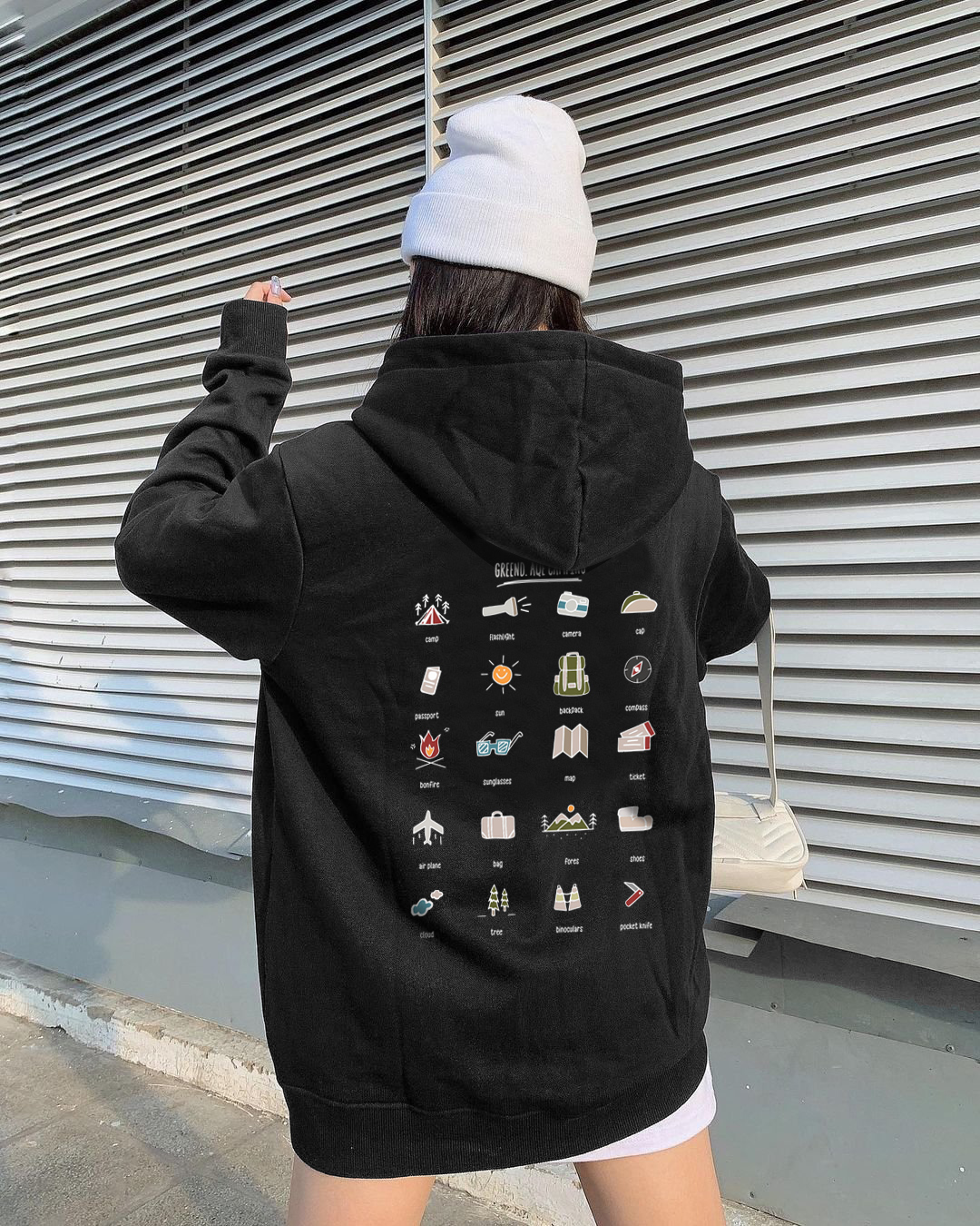Áo Hoodie Unisex Icon Camp Nỉ Bông Greend Basic Design 2021 HD02