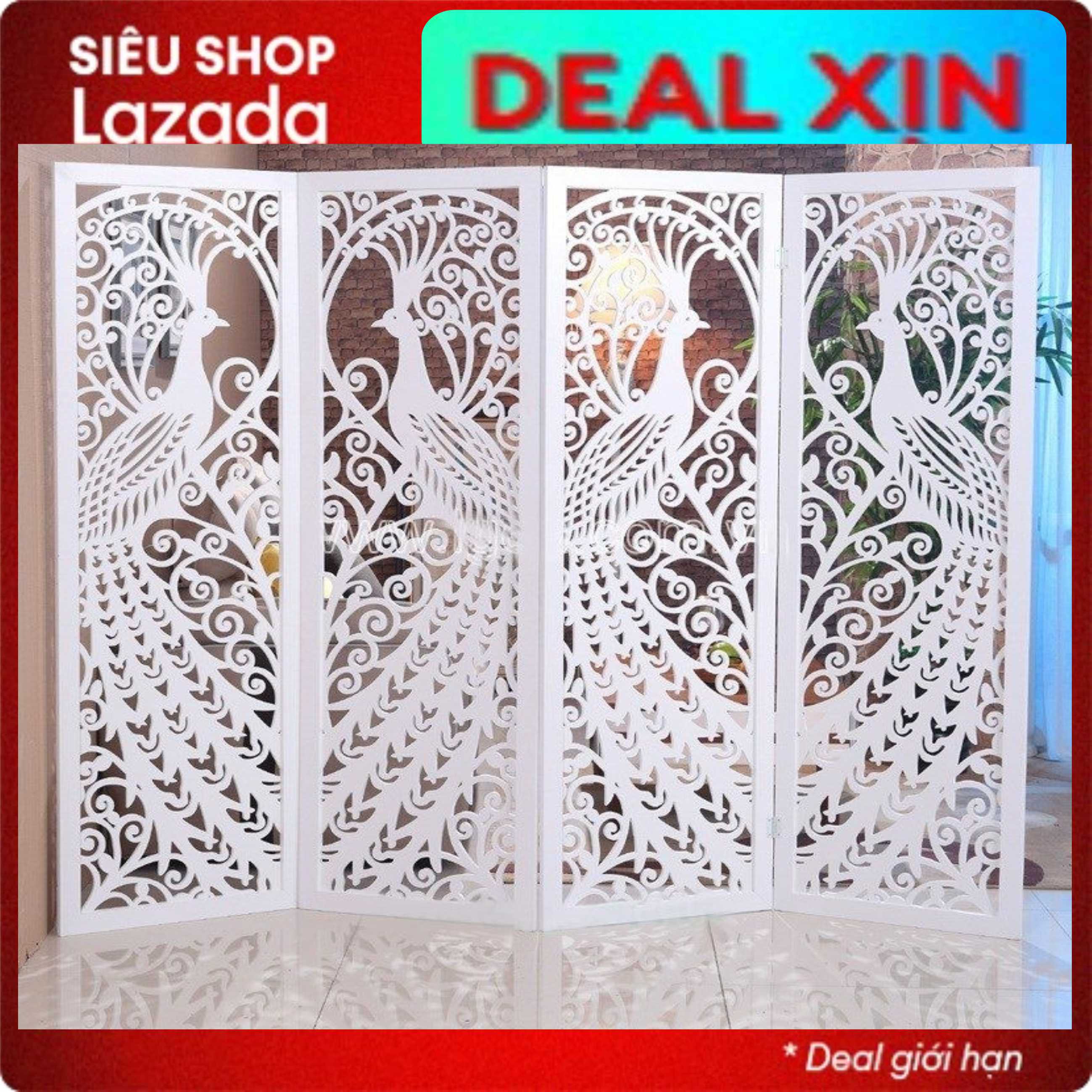 Vách ngăn bình phong , Ngăn phòng khách, phòng ngủ, phòng thờ , chất liệu ván milamin thương hiệu ván Ba Thanh