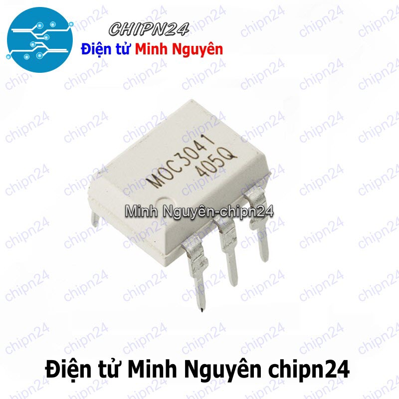 [2 con] (DT) Opto MOC3041 DIP-6 Trắng Hàng Tốt - HH001130