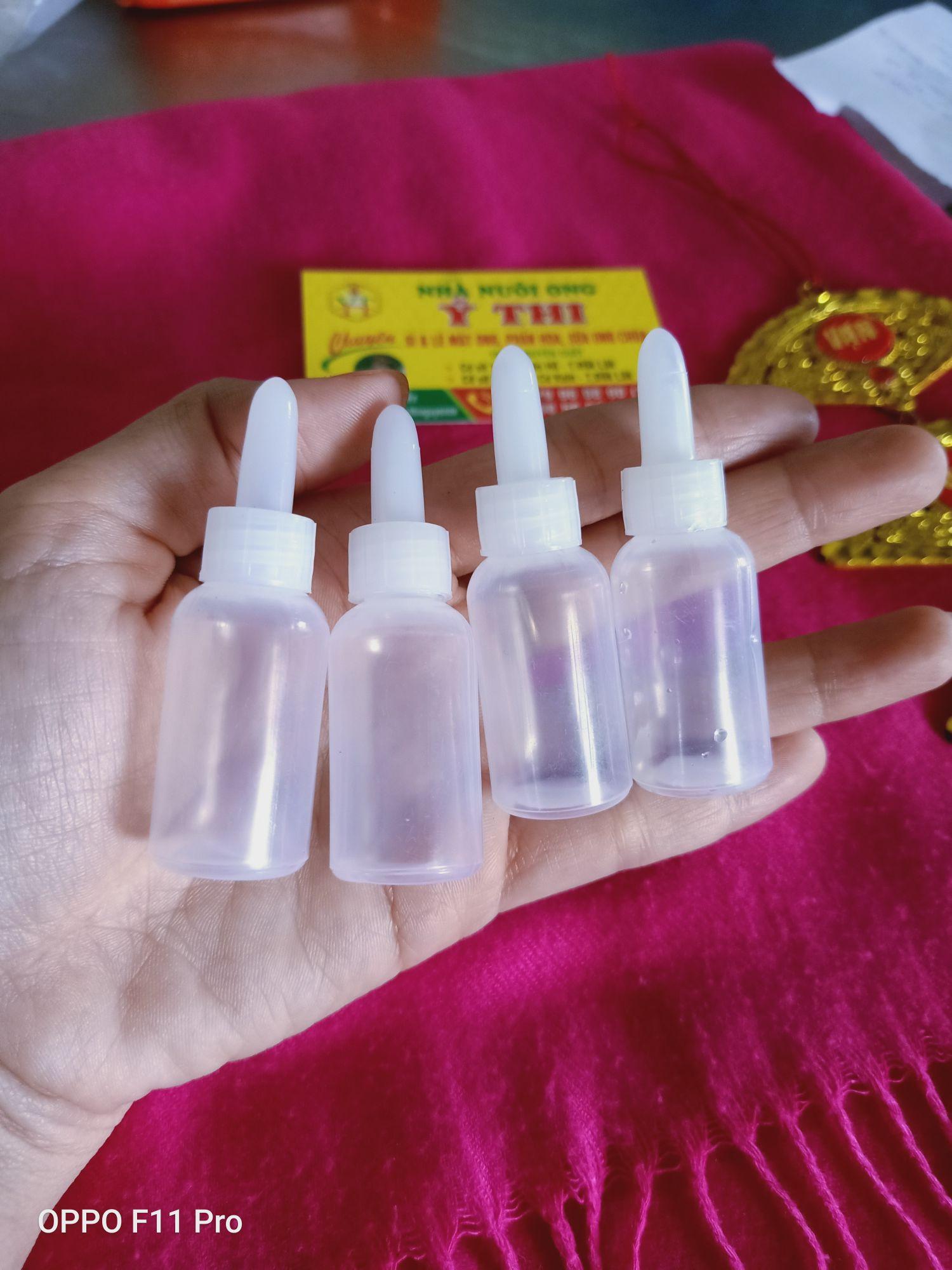 set 10  vỏ chai nhỏ mắt có đầu nhỏ giọt