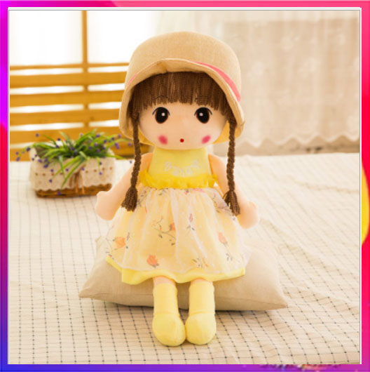 Búp bê váy hoa cao 45cm cao cấp hồng