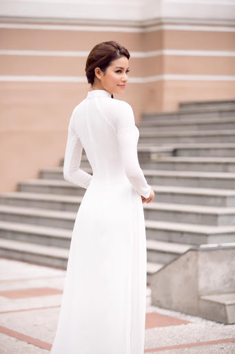 ÁO DÀI HỌC SINH  Dày không lót- ÁO DÀI ĐI LỄ - TRẮNG TINH-LỤA TUYẾT DÀY MỊN MÁT-ẢNH THẬT 100%