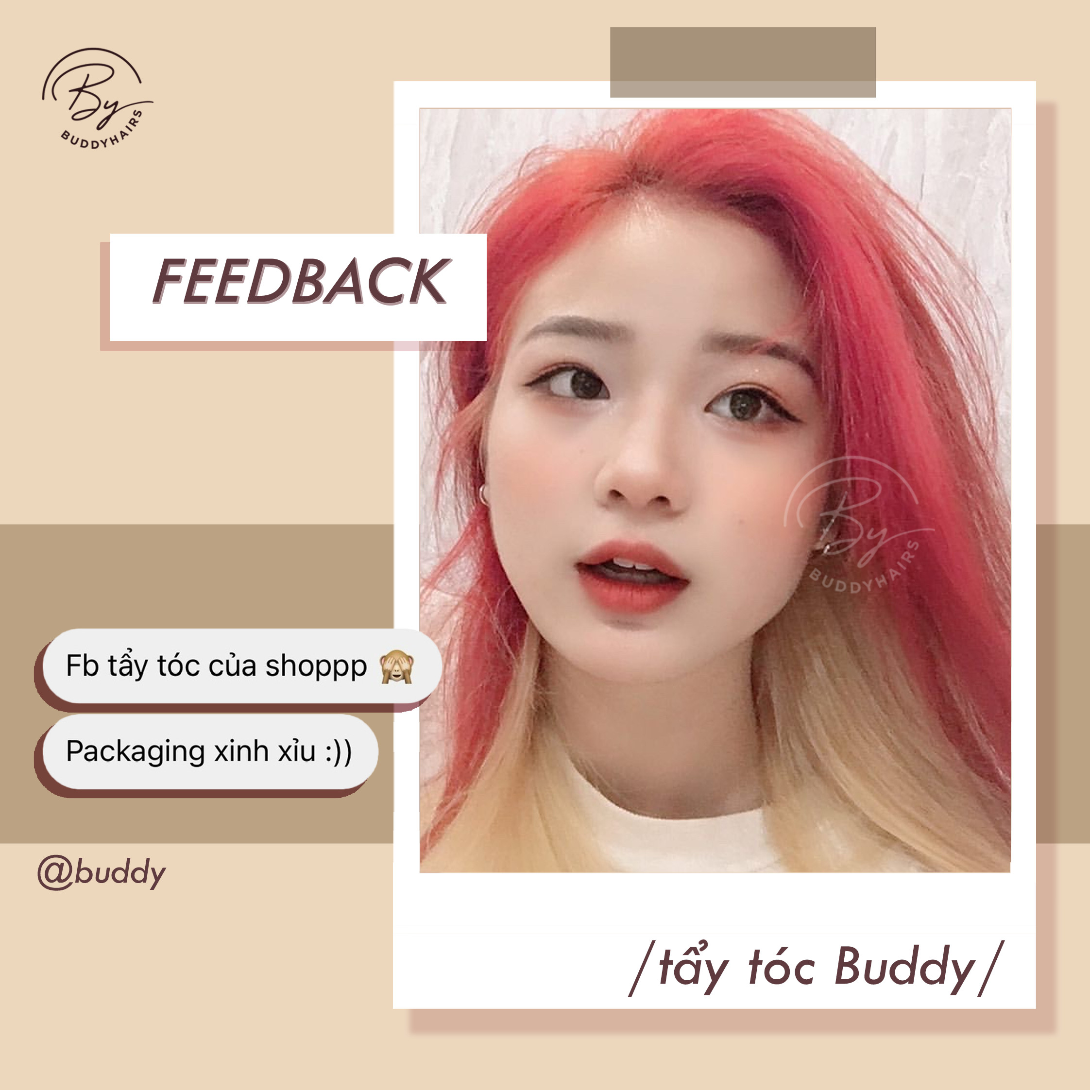 Thuốc tẩy tóc an toàn độc quyền của Buddyhairs