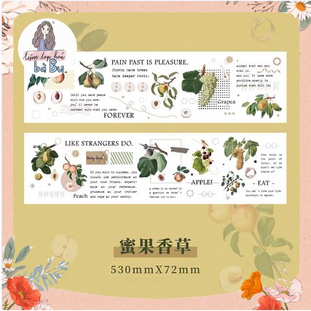 Dây stickers dài 53cm kiểu cổ điển dùng để trang trí junk journal