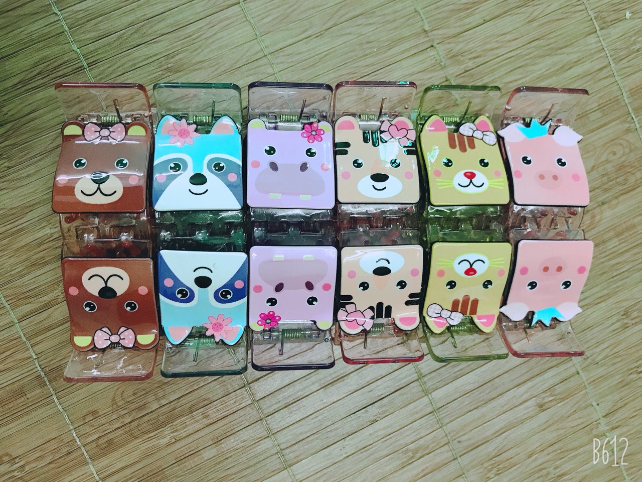 Kẹp tóc càng cua trong suốt 5 răng (nhiều mẫu)