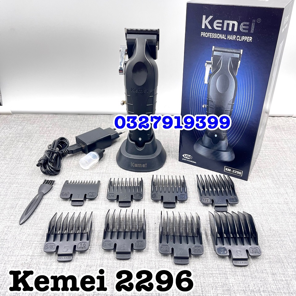 ✅ tông đơ cắt tóc cao cấp kemei 2296
