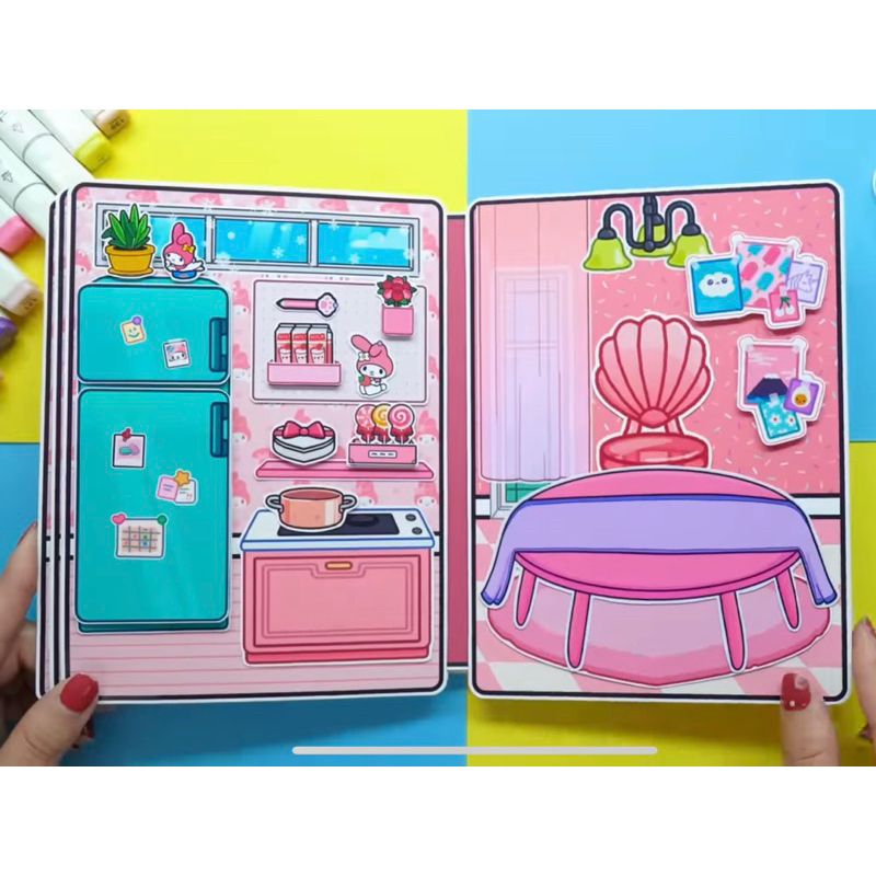 Ngôi nhà búp bê giấy My Melody House