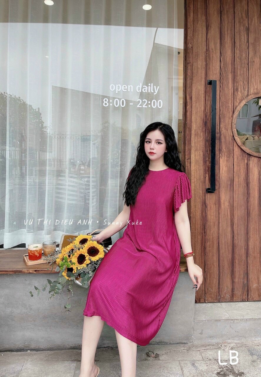 Váy suông dập ly chất đẹp