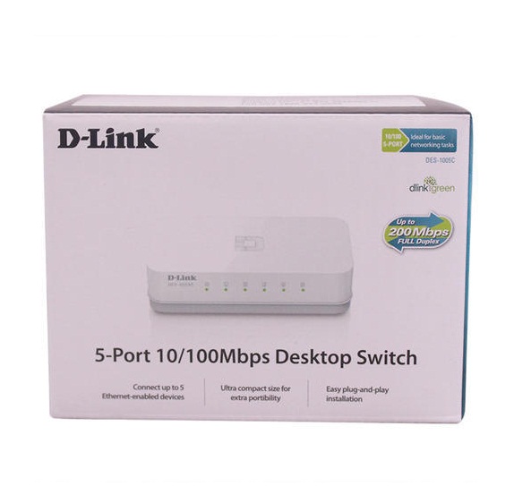 Switch Chia Mạng DLink DES 1005C 5-Port