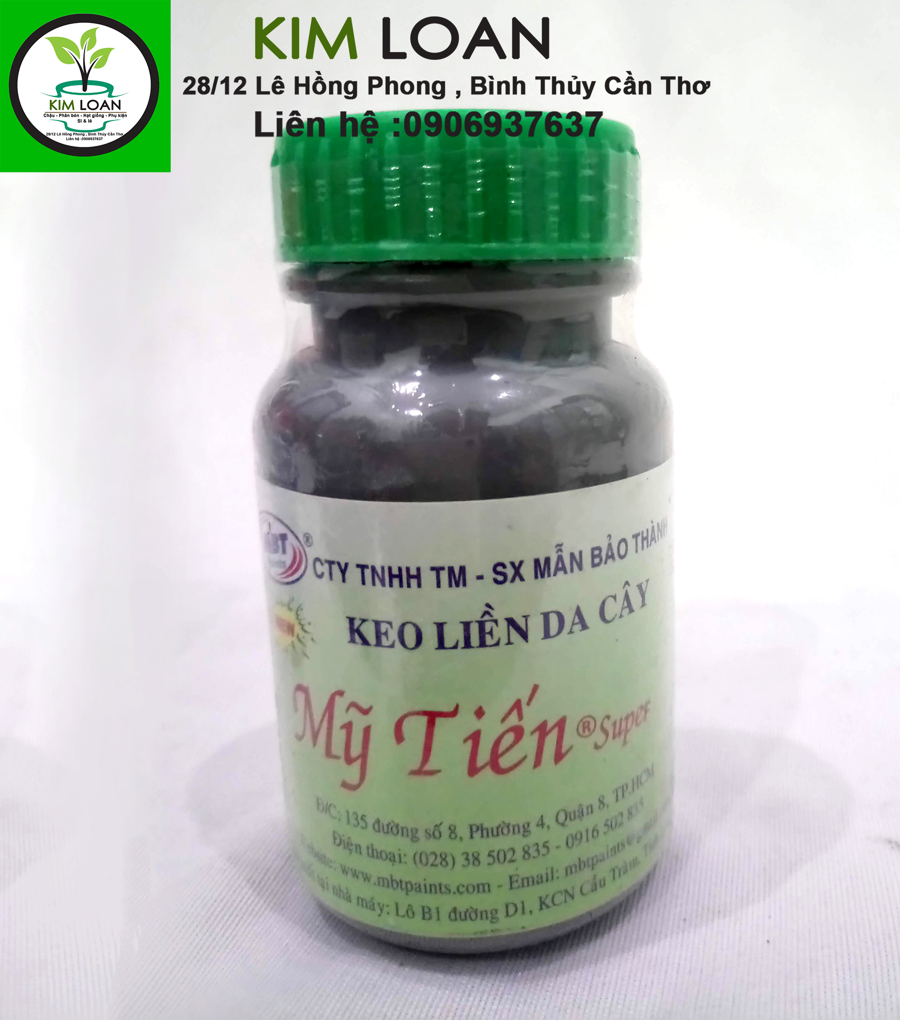Keo liền da Mỹ Tiến đen hũ 100g