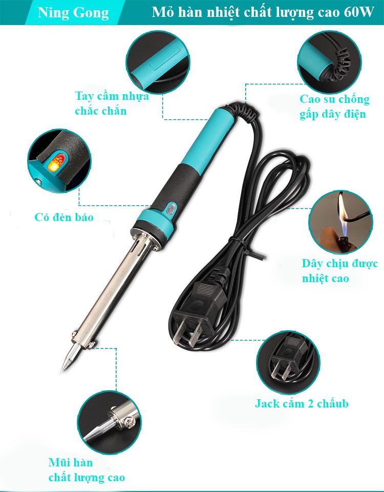 Mỏ Hàn Chì - Mỏ Hàn Thiếc 60W- Linhkiendientusv.vn