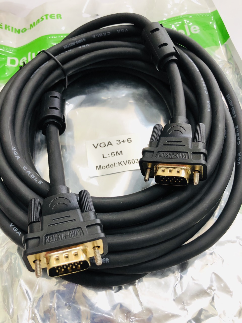 Cáp VGA (3+6) KING-MASTER dài 5m (KV603)
