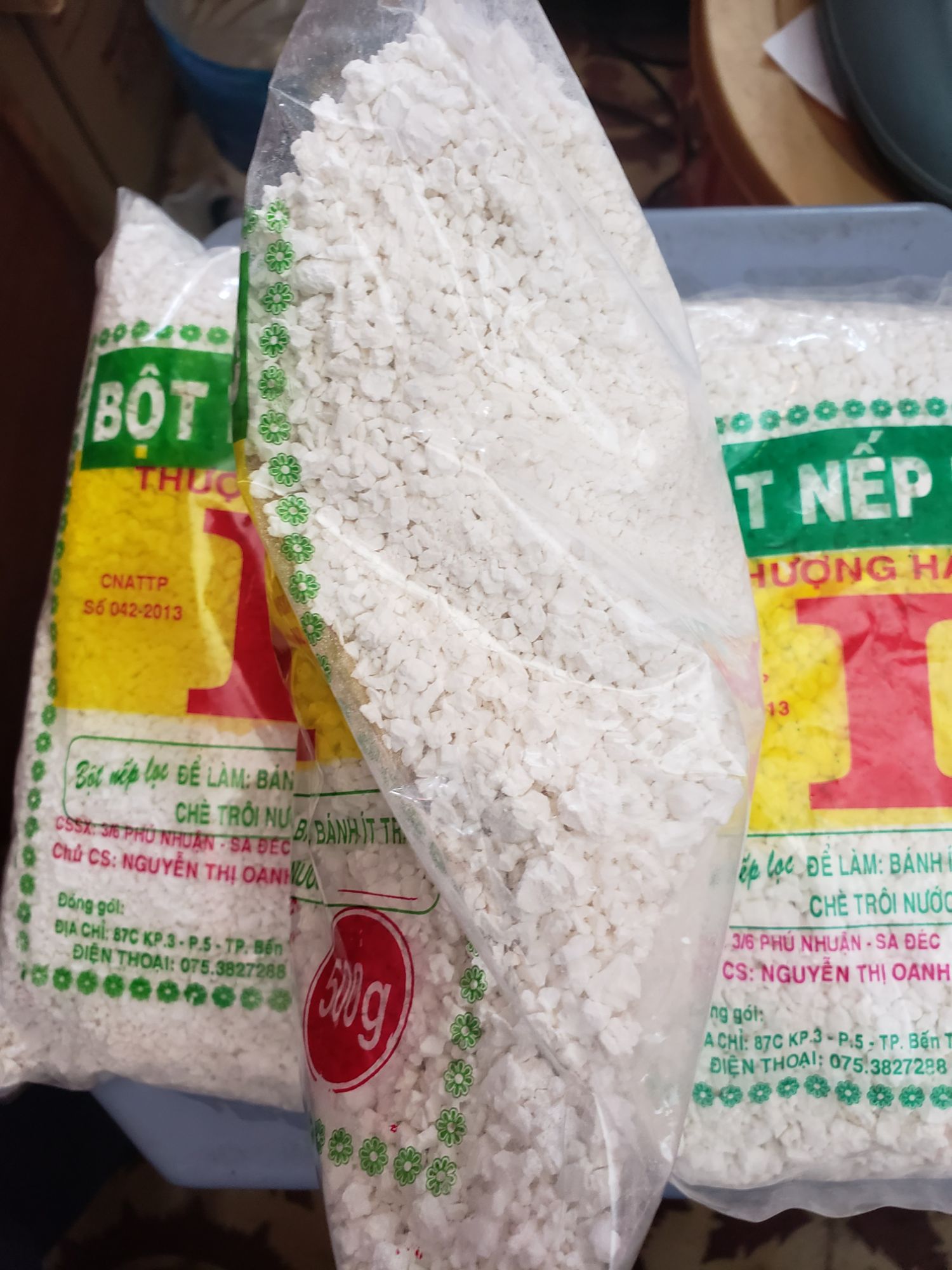 4 túi bột nếp Sadec 2kg