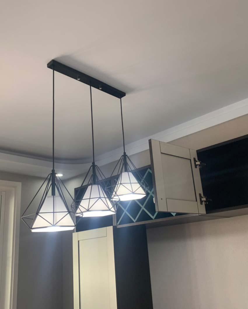 [HCM]đèn thả 3 kim cương đã bao gồm bóng LED đế thẳng