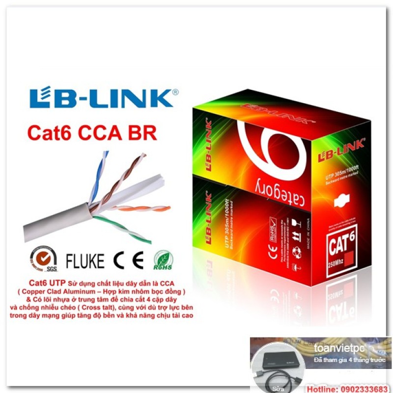 Bảng giá Cuộn cáp mạng  cat6 LB-LINK Phong Vũ