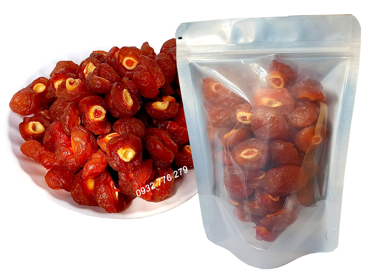 MỨT ĐÀO CHẺ ĐÀ LẠT DẺO THƠM - ĂN VẶT - 500G