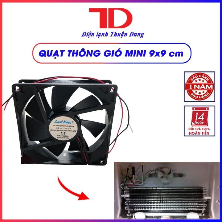 Quạt thông gió 9X9, Quạt thông gió đa năng - Điện Lạnh Thuận Dung