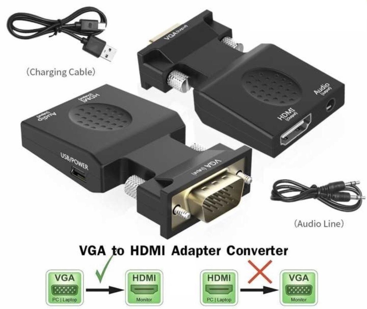 Đầu Chuyển VGA ra HDMI có audio