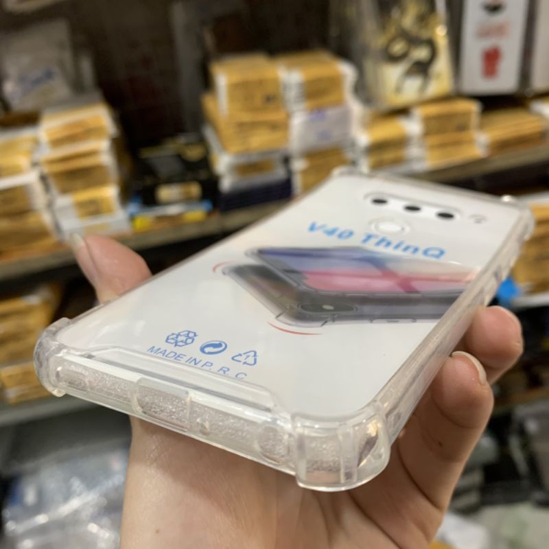 Ốp lưng lg v40 / v40 thinq / v50 / v50 thin q dẻo siêu trong suốt chống sốc