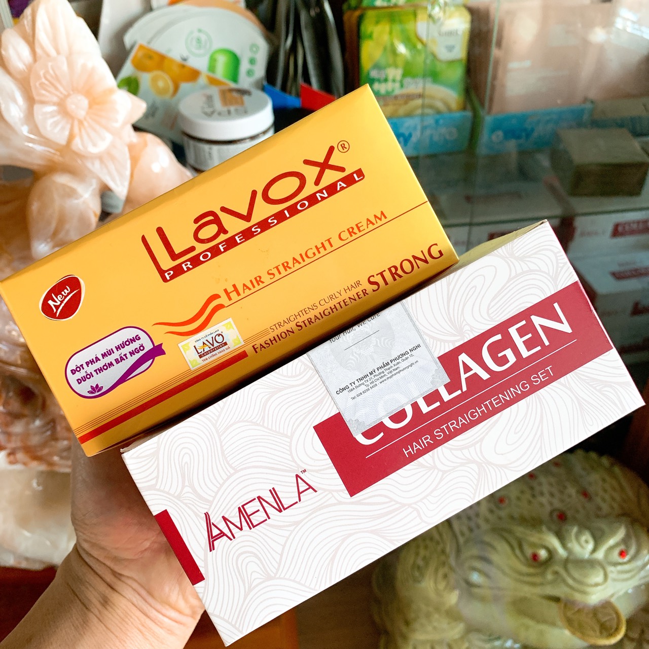 Thuốc duỗi tóc lavox 180mlx2