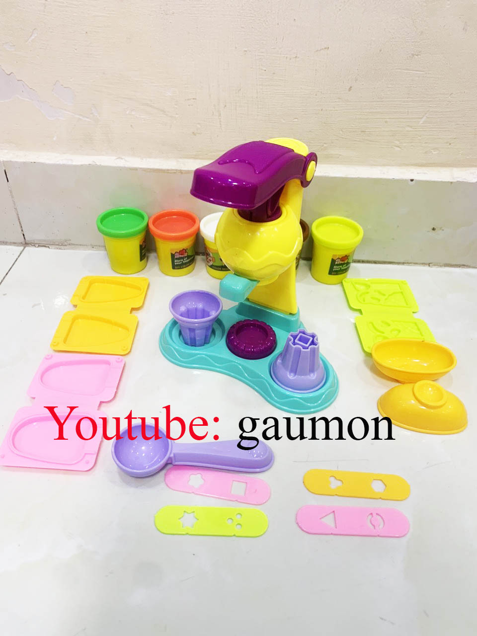 Hộp đô choi đất nặn đất sét làm kem bánh