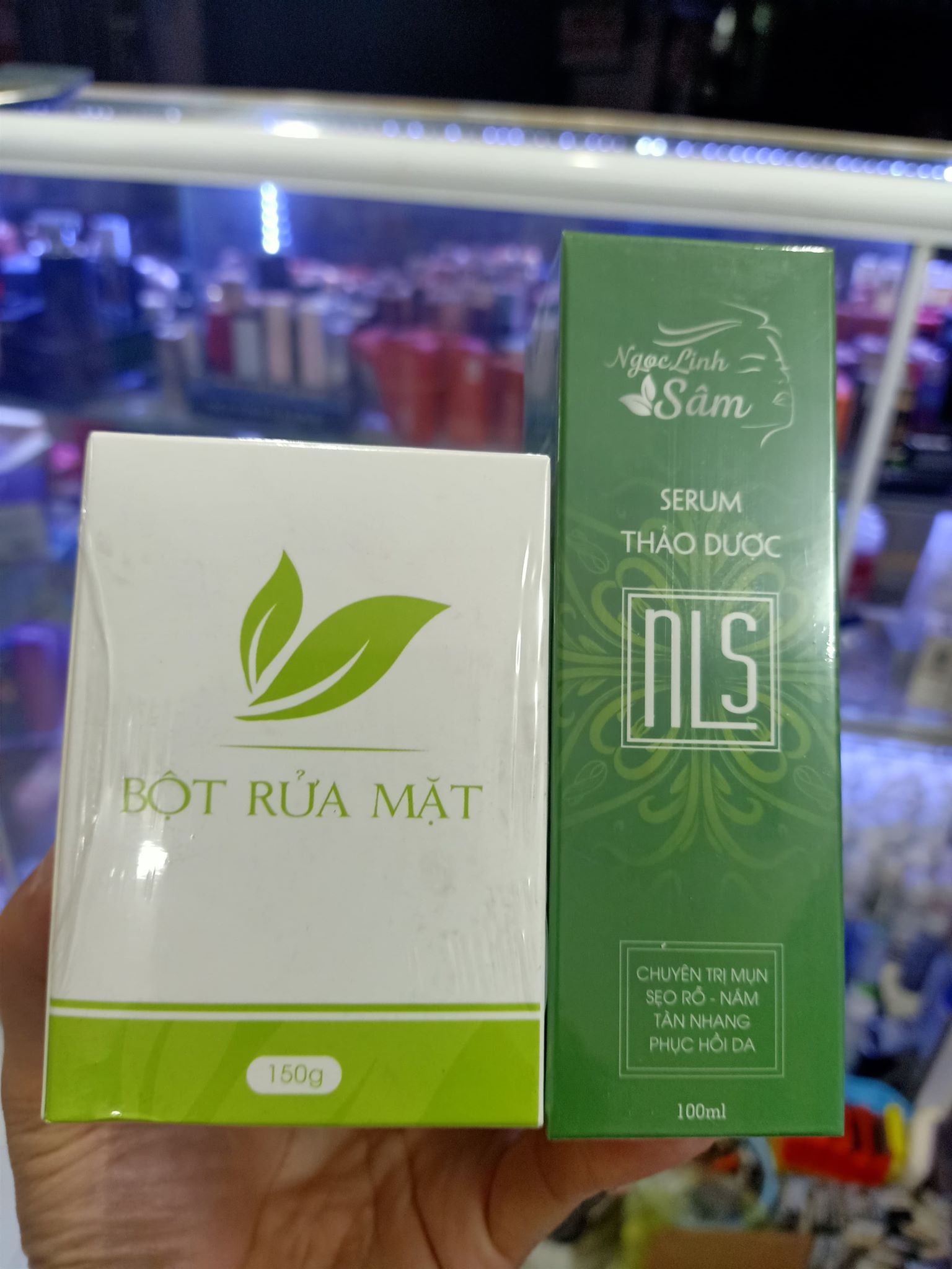 COMBO NGỌC LINH SÂM SERUM & BÔT RỬA MẶT