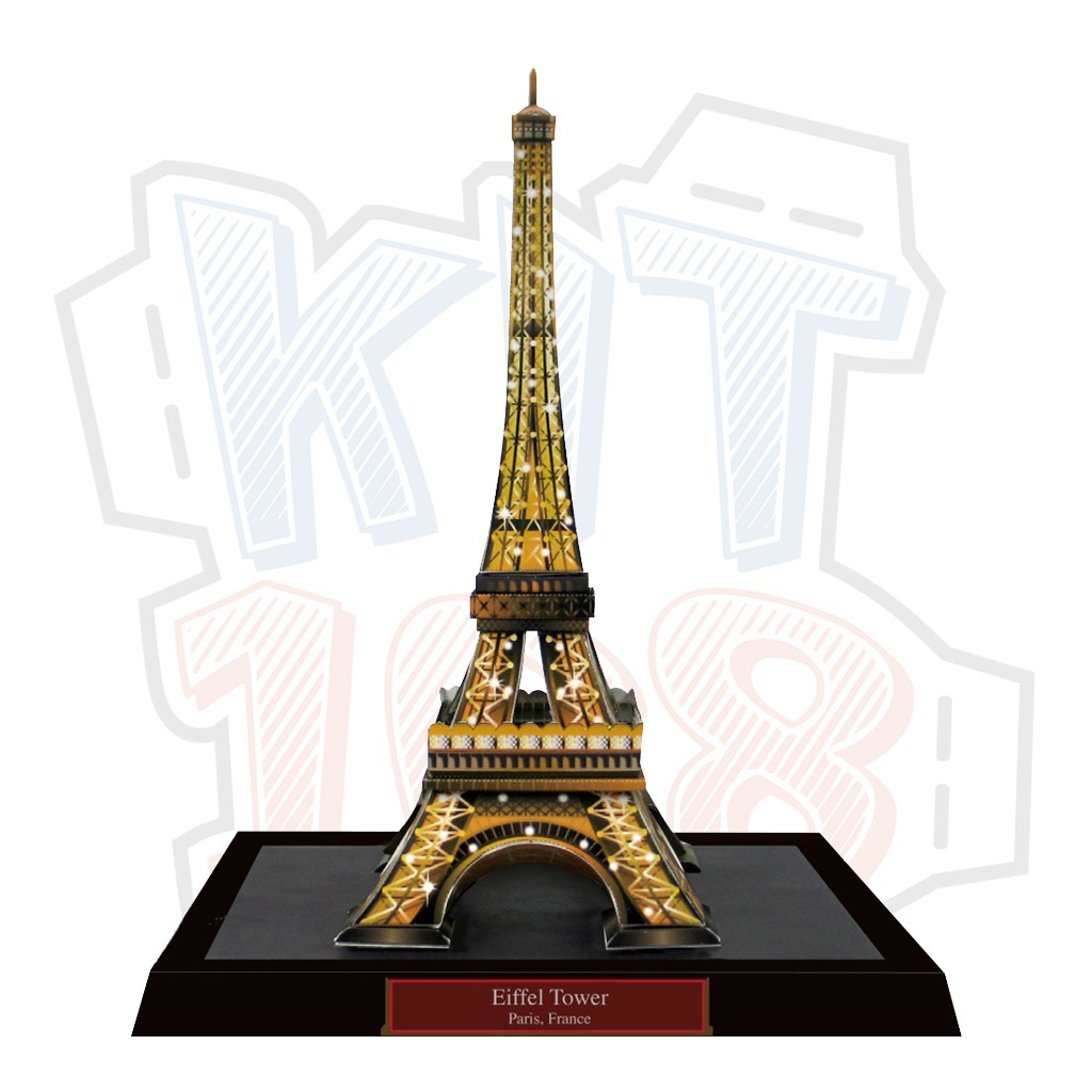 Mô hình giấy kiến trúc Pháp tháp Eiffel Tower