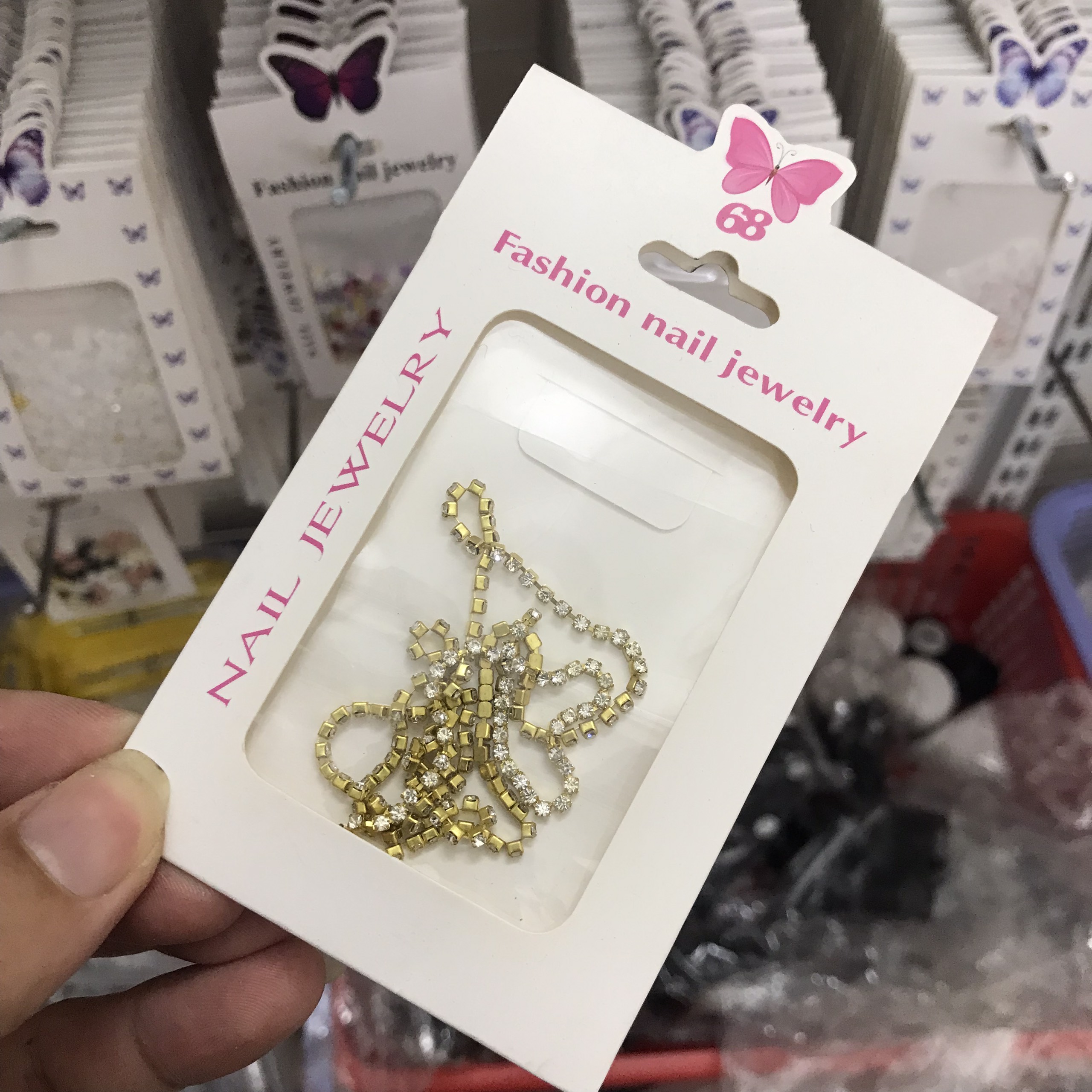 Đá dây đính móng siêu sáng - Dạng dây dài