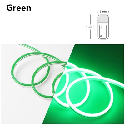 5v 12v 24v led neon strip light 6mm narrow rope flex tape silicon tube bar waterproof diy sign red green blue yellow pink white