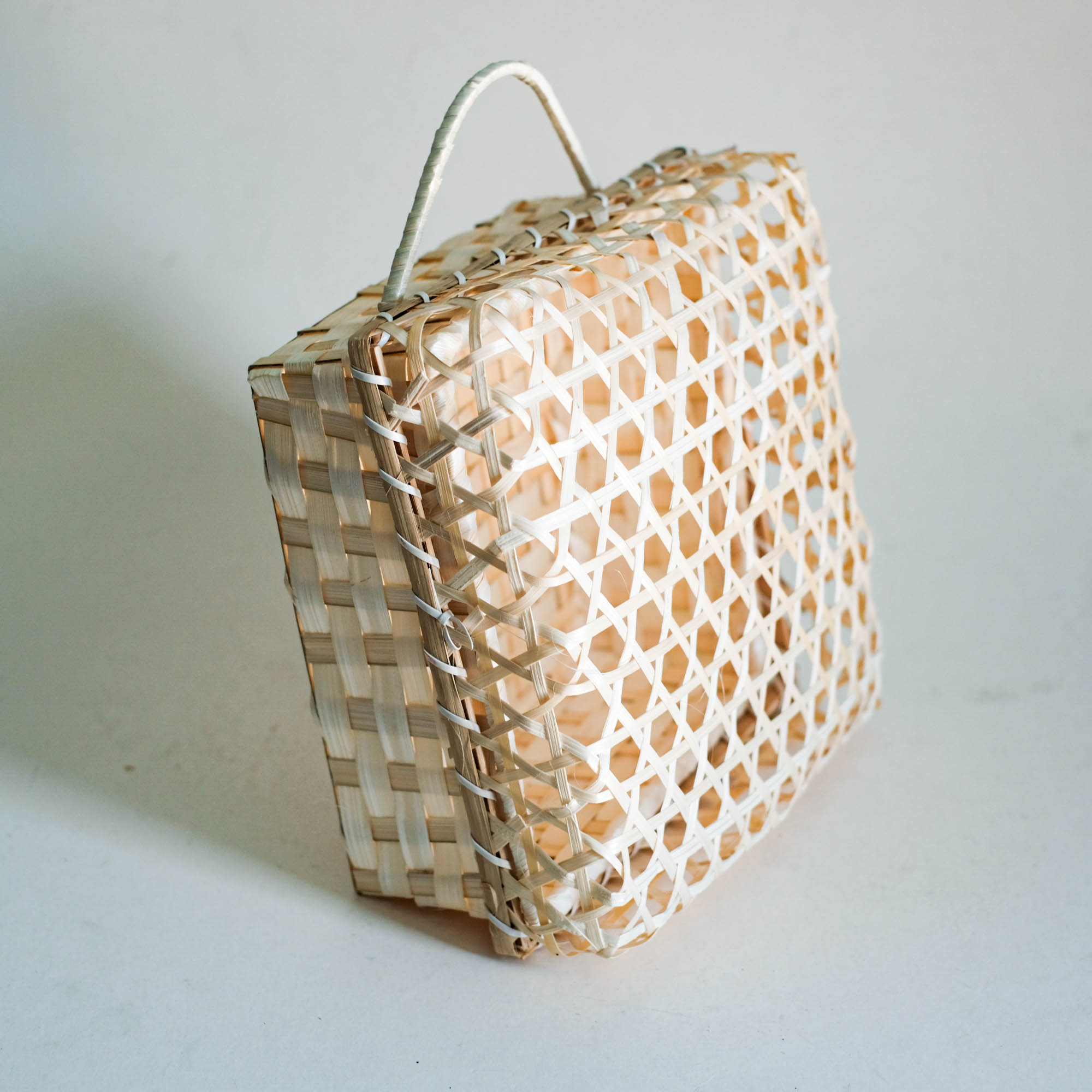 Gift Box bamboo đan-bamboo Square-woven bamboo box(33x30x10cm)