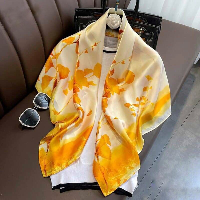 Khăn lụa tơ tằm vuông 90cm*90cm