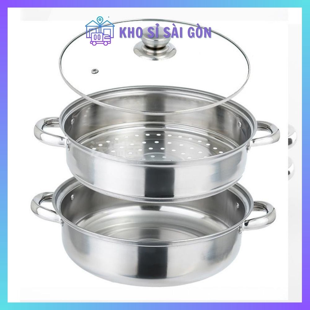 Nồi hấp 2 tầng inox xịn Tmark