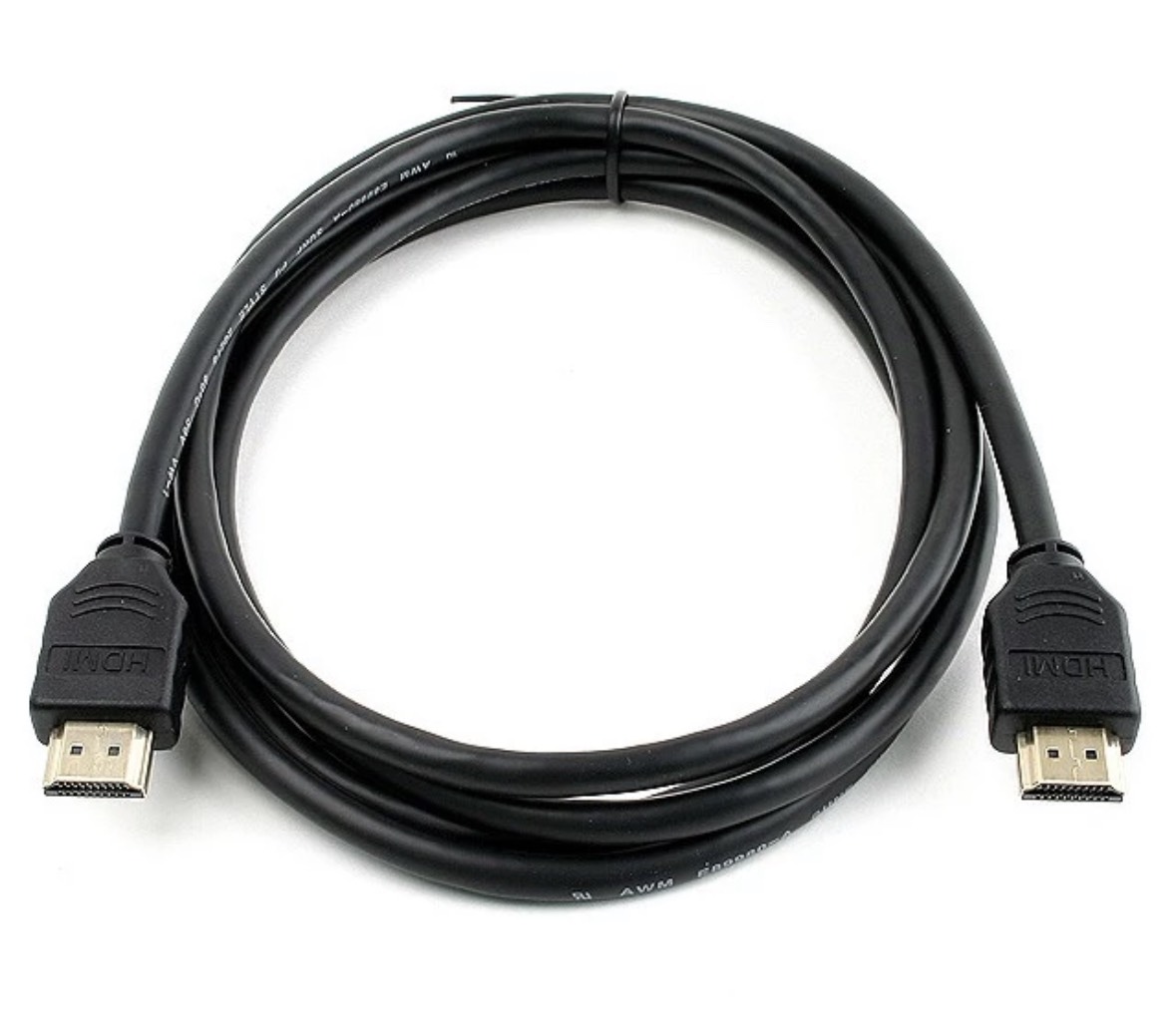 (HCMC) HDMI Cable 1m round wire Black