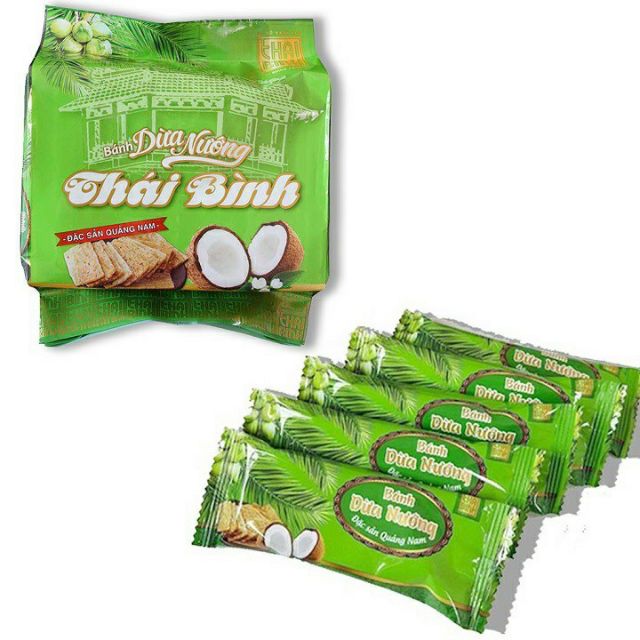 1 gói 12 cái bánh dừa nướng đặc sản quảng nam