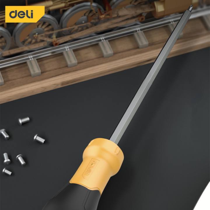 Tua Vít Đa Năng 2 Đầu Deli - Đầu Vít Từ Tính PH1 và 5.0 - Chất Liệu Thép CR-V Siêu Bền Chống Mòn, Gỉ - DL625100S/DL625150S - Hình ảnh 5