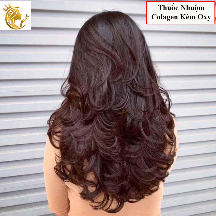 Thuốc Nhuộm Tóc Màu Nâu Socola Kèm Oxy