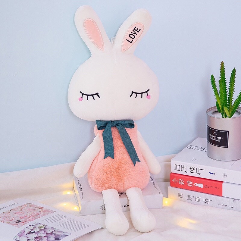 Thú bông thỏ bông cute cho bé siêu mềm mịn