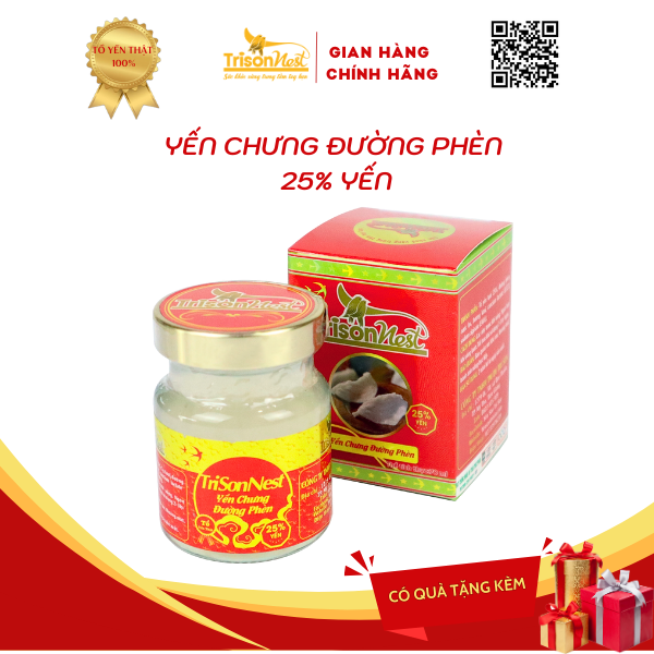 [YẾN SÀO TRÍ SƠN] YẾN CHƯNG 25% HŨ