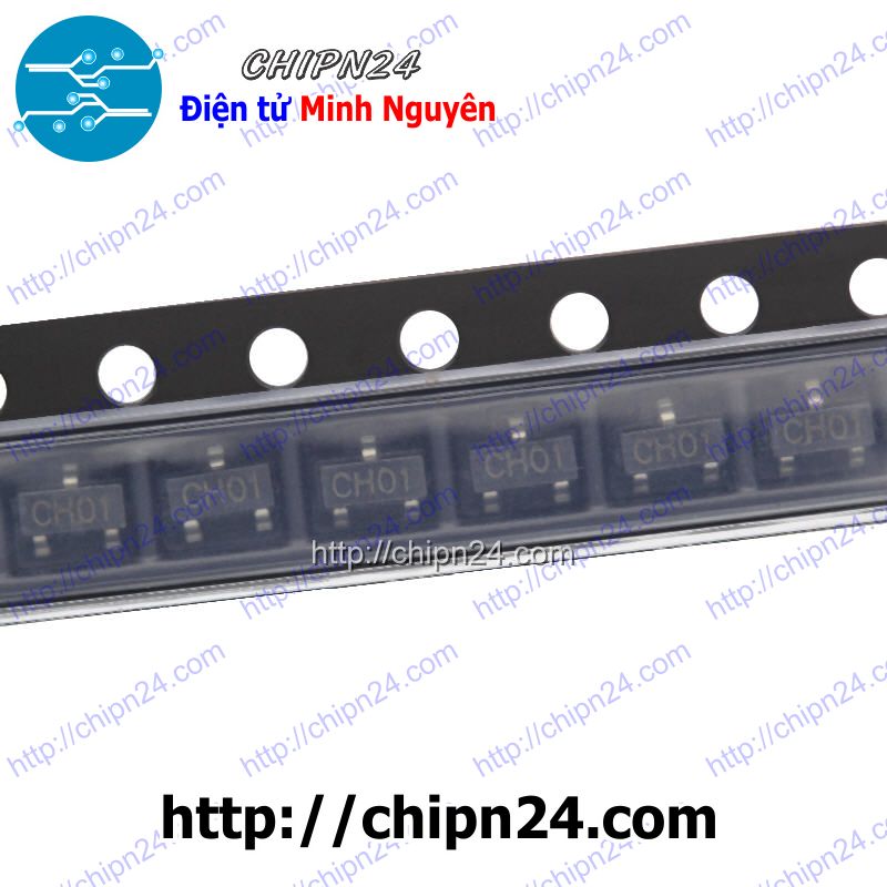 [5 con] (G4.1) Transistor Dán MJE13001 (CH01) SOT-23 NPN 200mA 400V (SMD) (S13001 13001) - HH005580