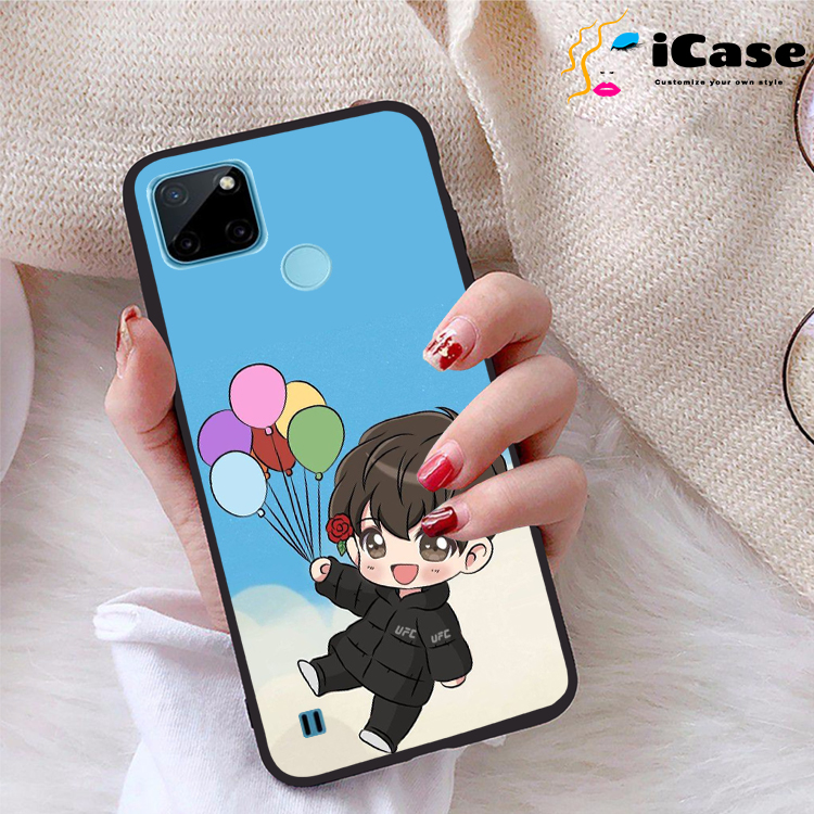 Ốp lưng Realme C21Y viền dẻo TPU BST Chibi
