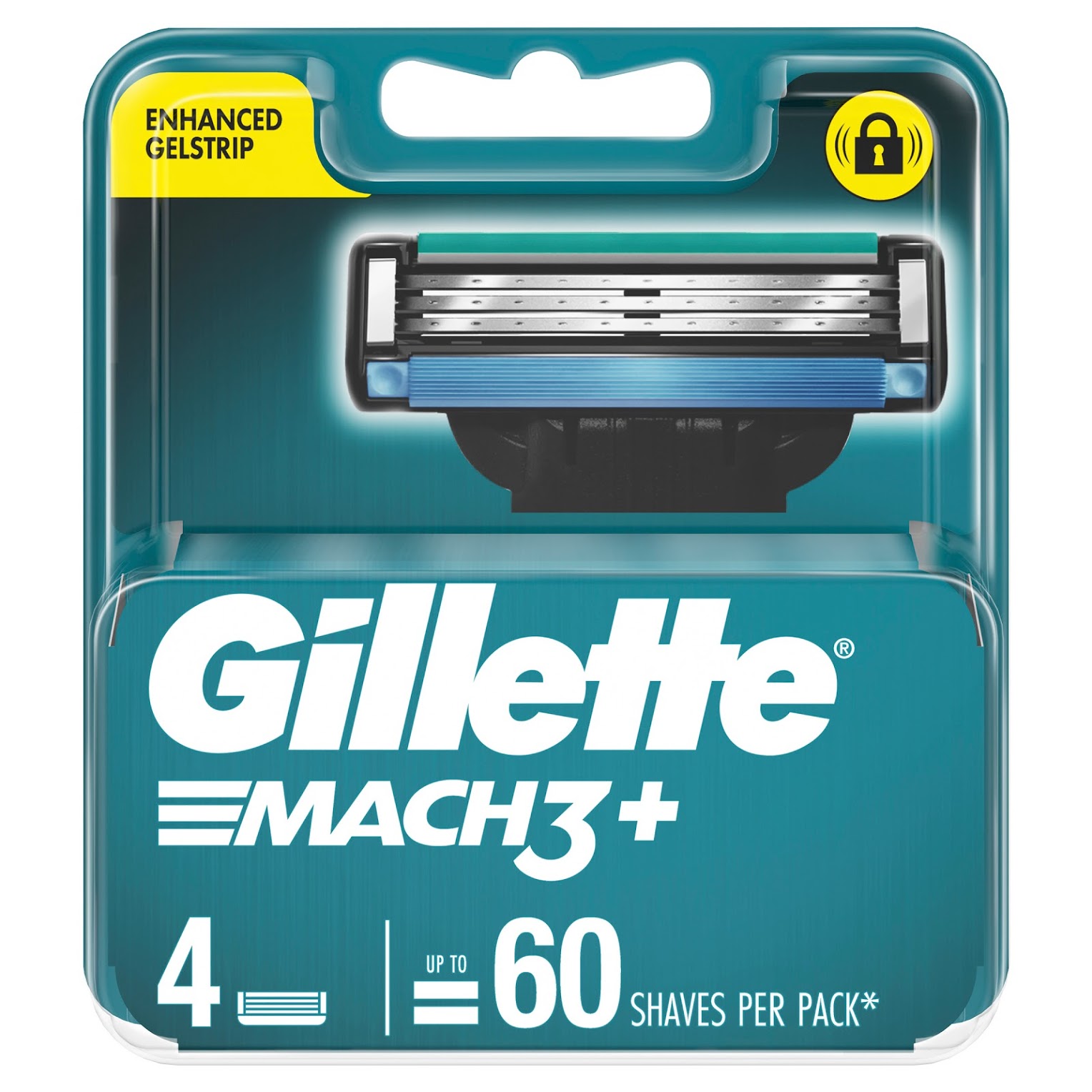 [Chính hãng] Hộp Lưỡi dao cạo râu Gillette Mach3 Classic vỉ 4 cái - Mach 3 Basic cao cấp