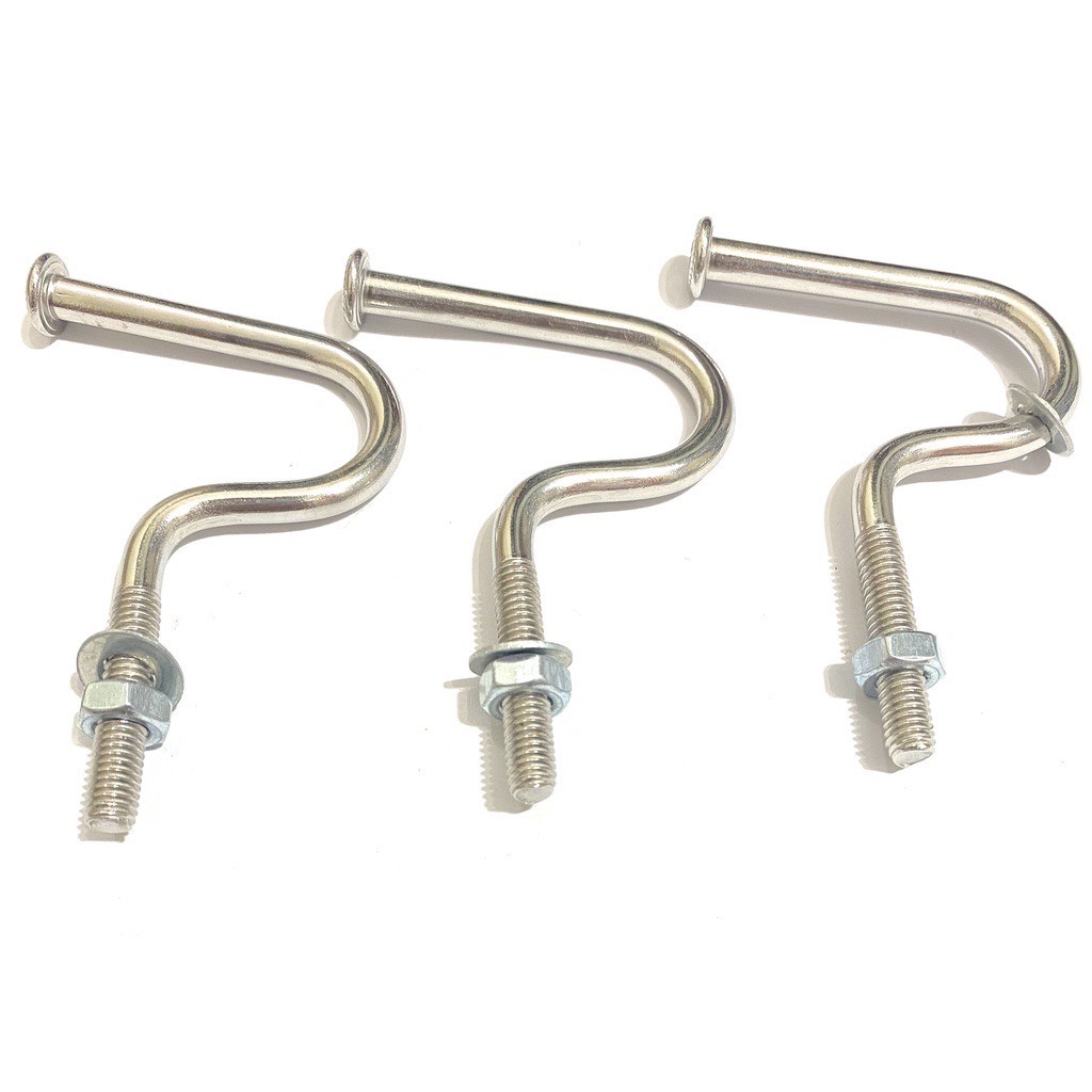 Móc treo xe máy kiểu lưỡi câu inox 100%
