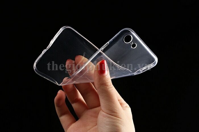 Ốp lưng silicon dẻo trong suốt iPhone 7 siêu mỏng 0.6 mm, bảo vệ camera