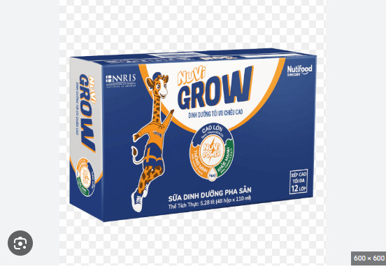 Thùng 48 Hộp Sữa Bột Pha Săn Nuvi Grow 180ml