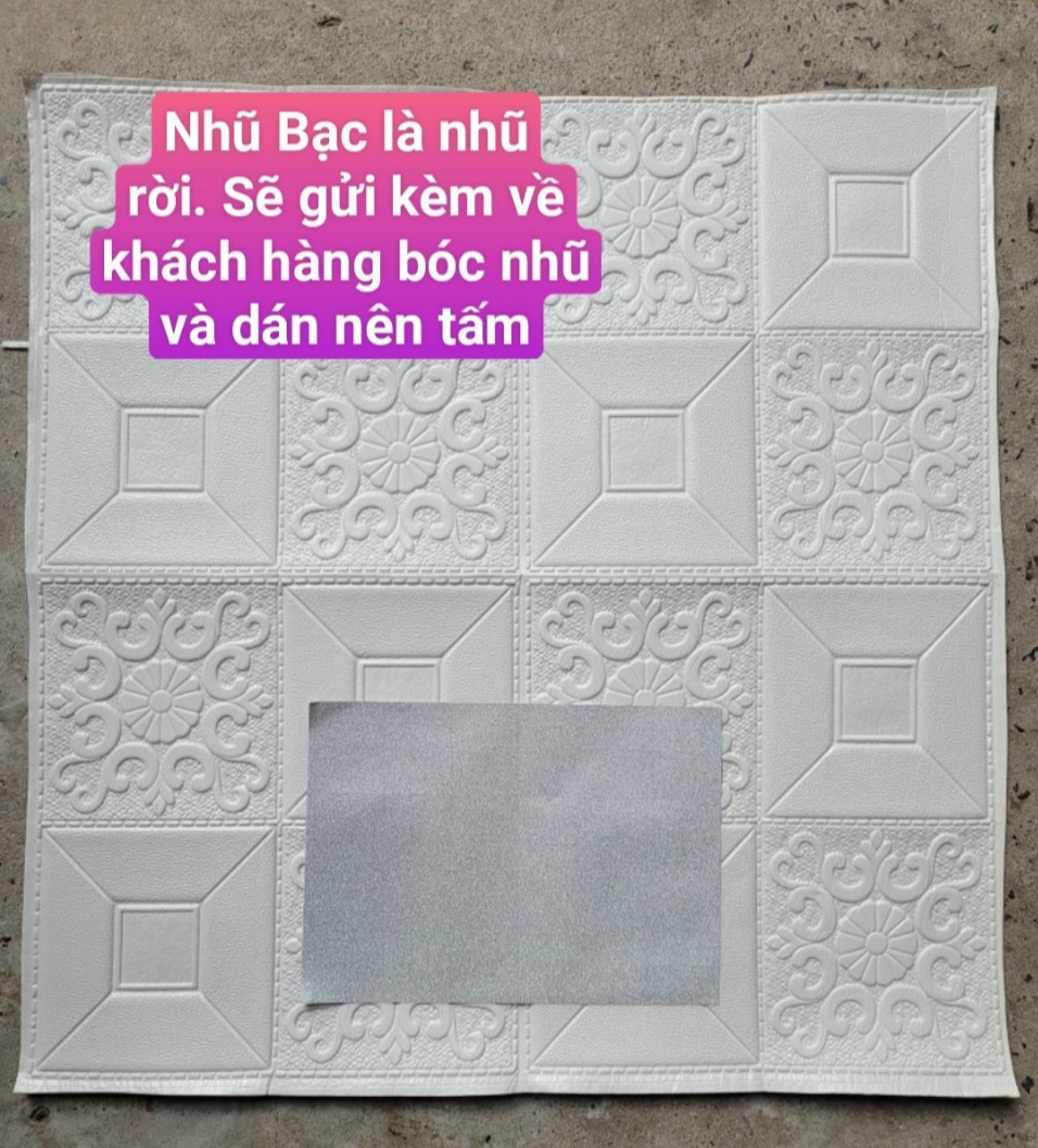 COMBO 20 TẤM XỐP DÁN TƯỜNG HOA VĂN KÍCH THƯỚC 70X70CM