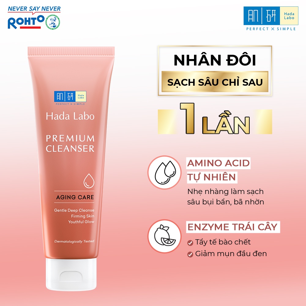 Sữa Rửa Mặt Cao Cấp Hada Labo Premium Cleanser Hydrating 100g