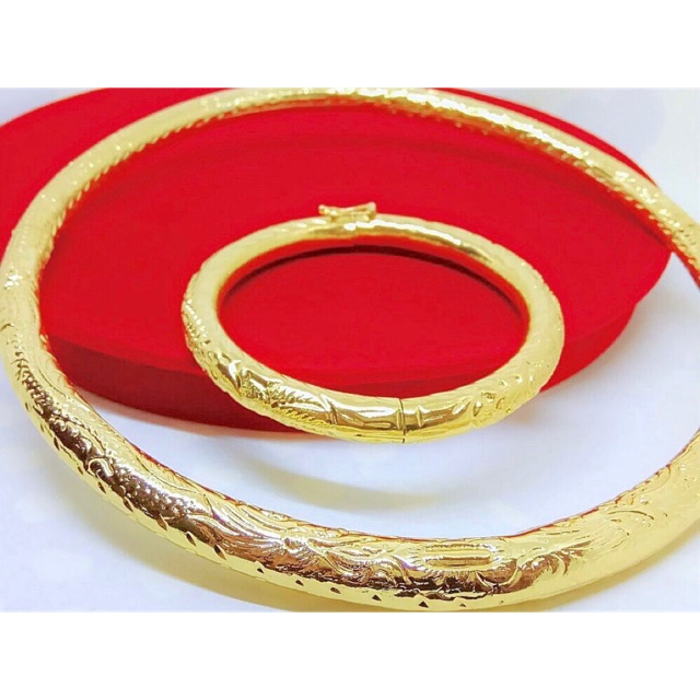 Combo kiềng cổ +vòng tay cưới (tặng kèm hộp)