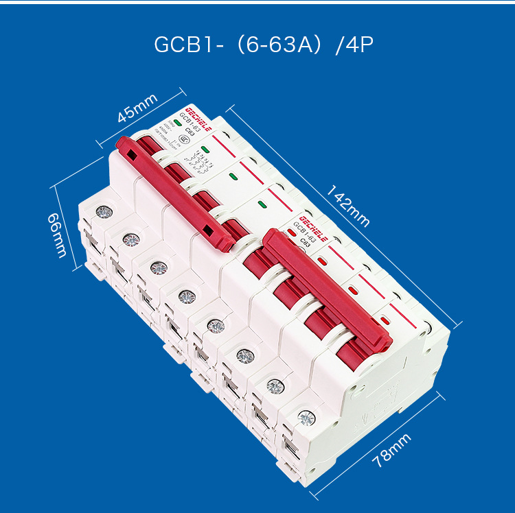 Cầu dao đảo chiều 3 pha 63A GECHELE, át đảo chiều 380v